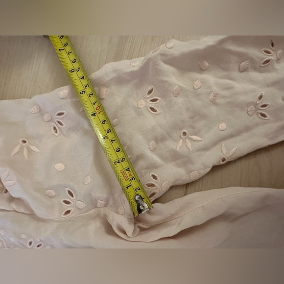 Rebecca Taylor teardrop eyelet 100% silk blouse size 2 - Picture 12 of 15